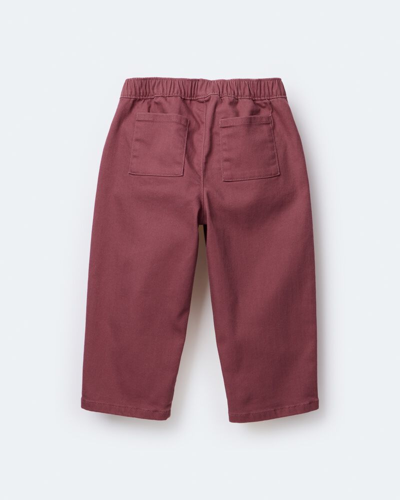 Toddler Barrel Pant - Burgundy, image 7 of 8 slides