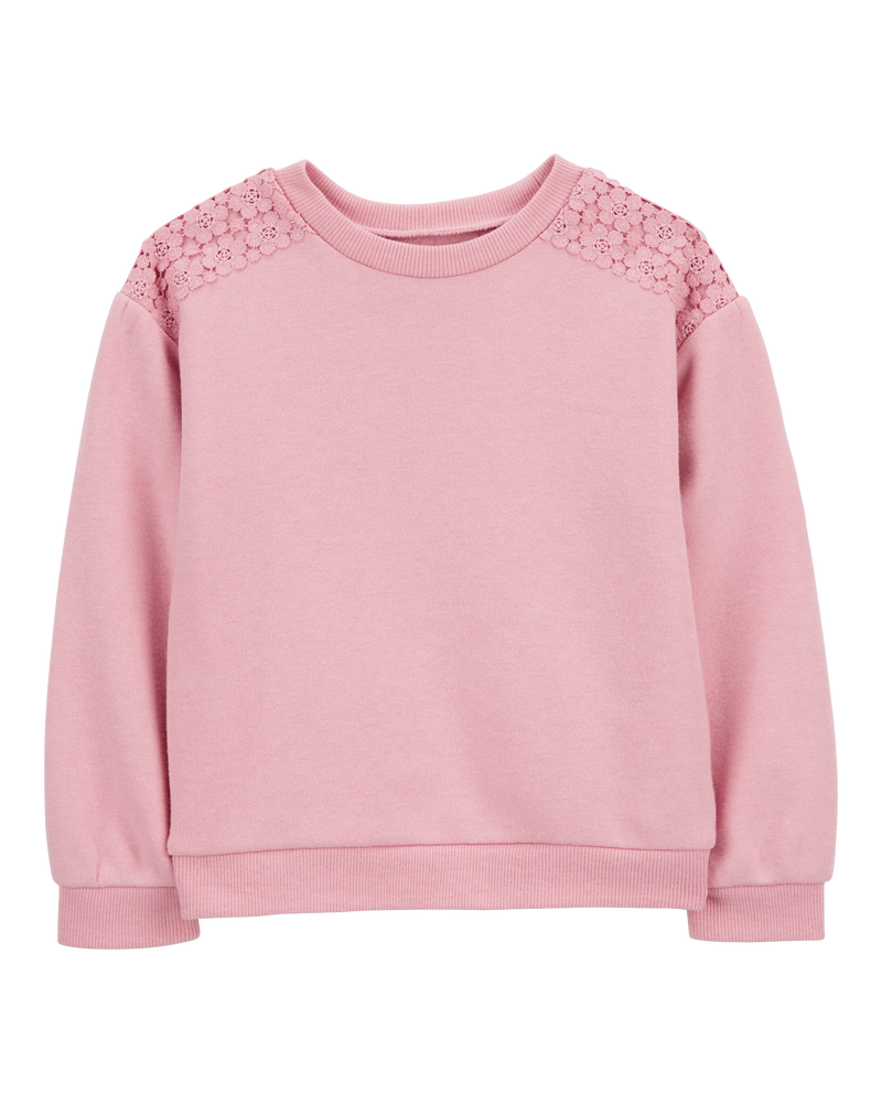 Toddler Embroidered Fleece Pullover, image 1 of 3 slides