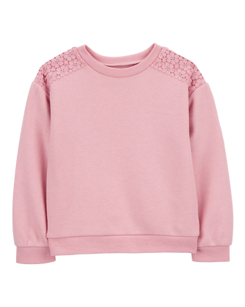 Toddler Embroidered Fleece Pullover, 