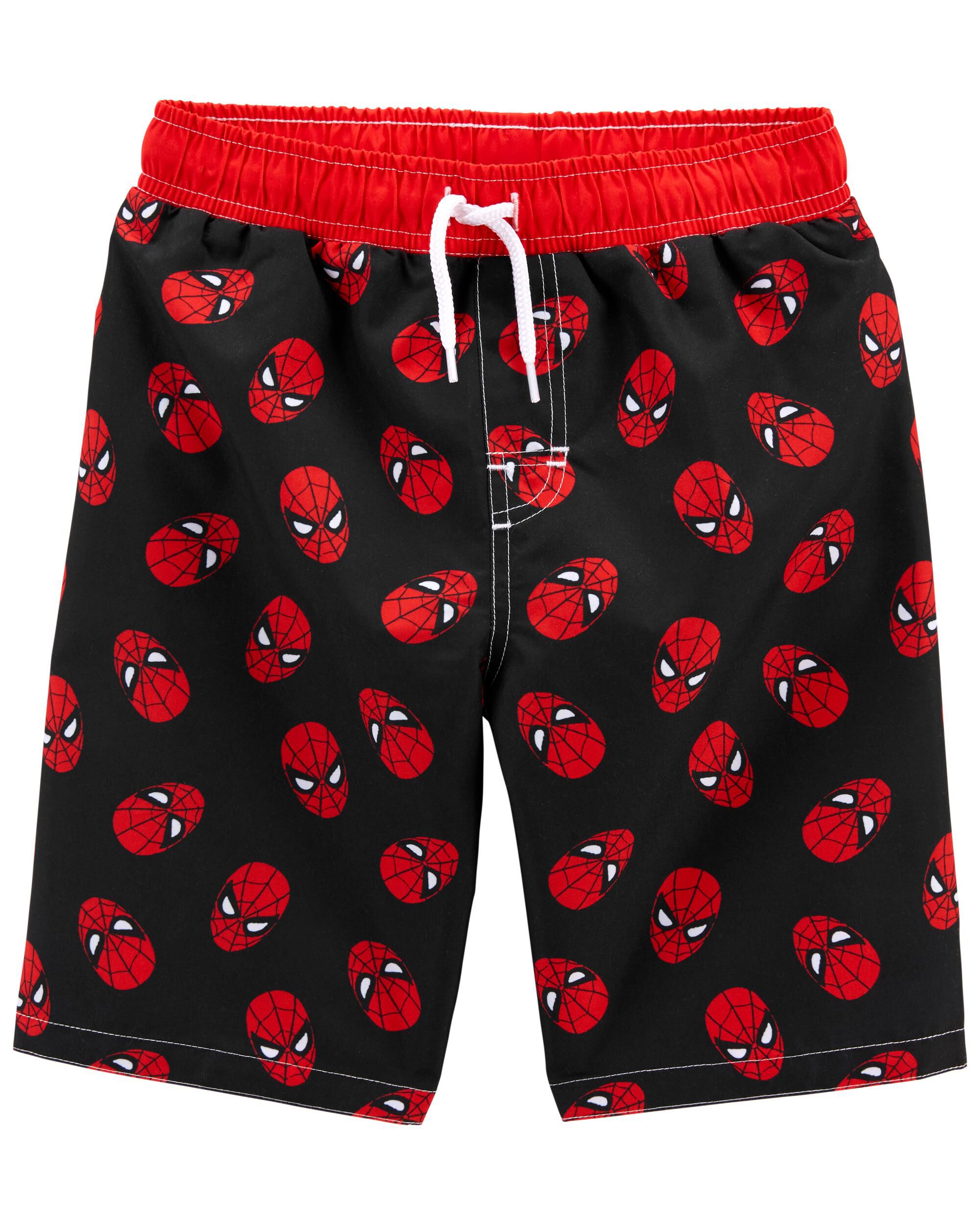Mens spiderman 2025 swim trunks