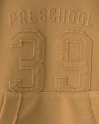 Baby Boy Varsity French Terry Hoodie - Brown, image 3 of 4 slides