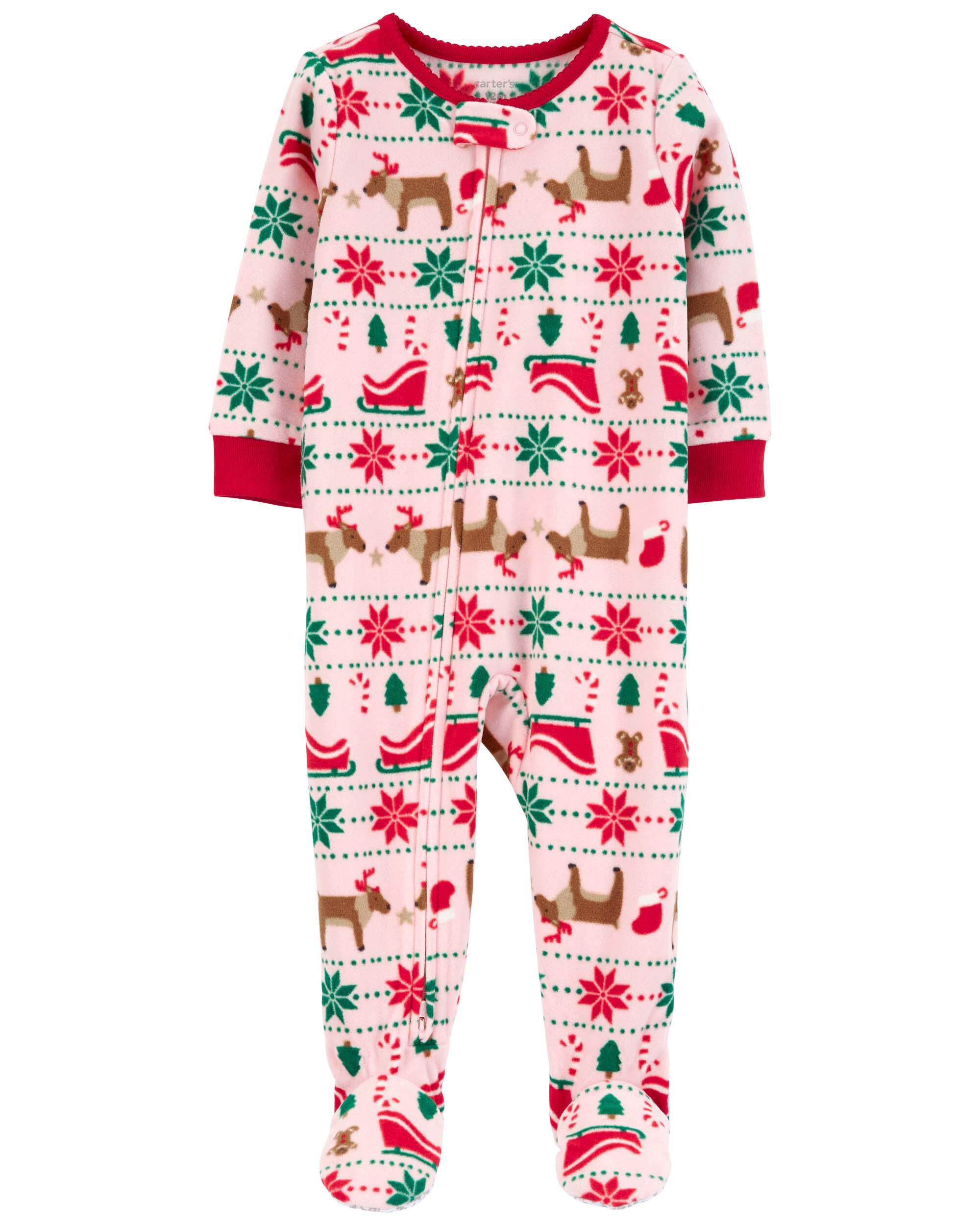 Carters pink christmas pajamas new arrivals