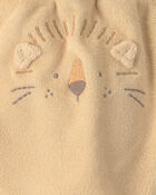 B&eacute;b&eacute; - Ensemble 3 pi&egrave;ces &agrave; superposer haut &agrave; manches courtes en tissu &eacute;ponge &agrave; motif lion - Jaune, image 7 sur 7 diapositives