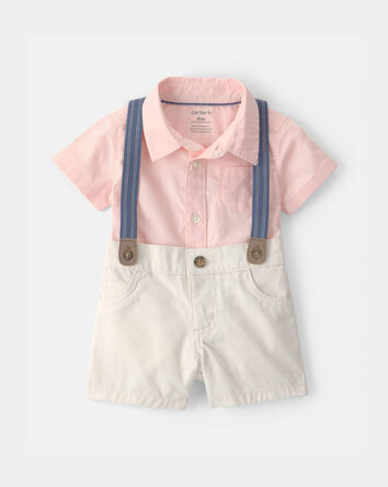 Baby Boy 2-Piece Dress-Me-Up Set - Pink, 