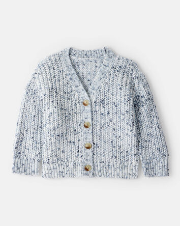 Baby Girl Cardigan Sweater - Grey, 
