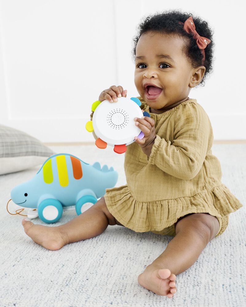 Baby Explore & More Dinosaur 3-in-1 Baby Musical Pull Toy, image 2 of 6 slides