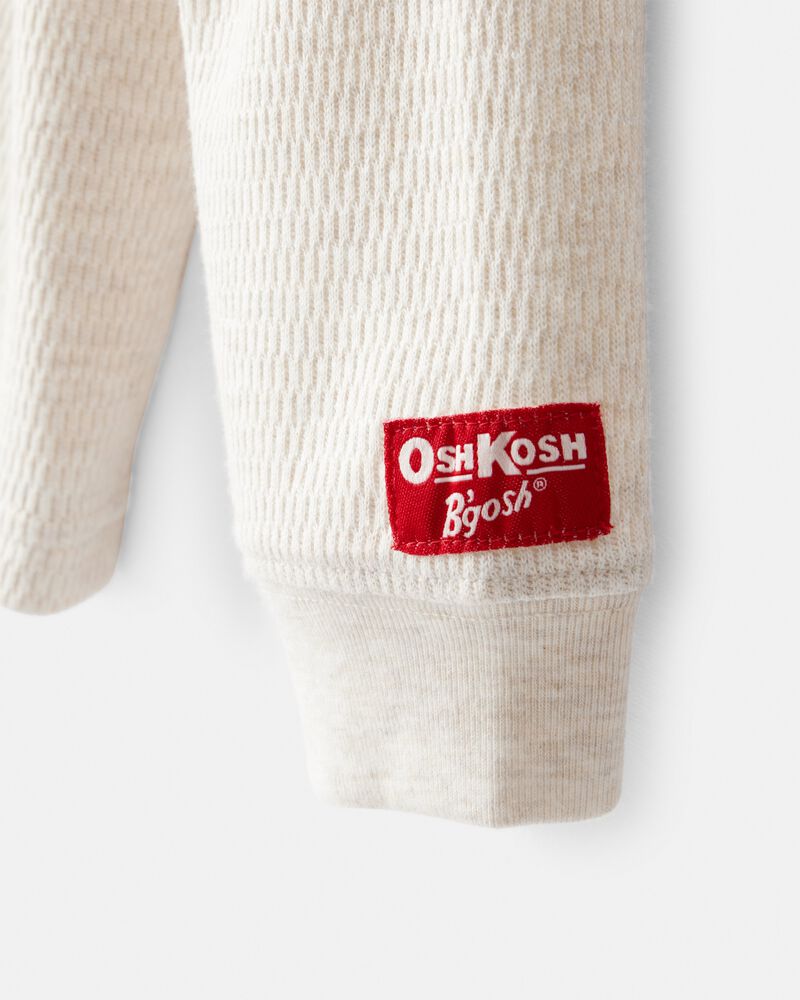 Toddler Long-Sleeve Crewneck Sweatshirt - Cream, image 2 of 4 slides