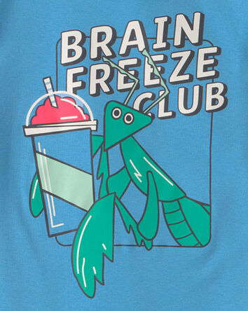 Gar&ccedil;ons - Pyjama 4 pi&egrave;ces en 100&nbsp;% coton &laquo;Brain Freeze Club&raquo; - Bleu/Vert, 