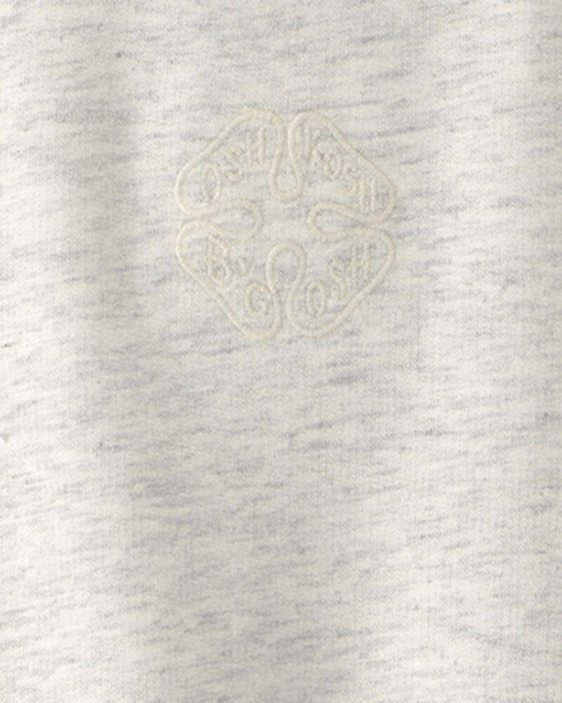 B&eacute;b&eacute; - Chandail en jersey bouclette &agrave; logo OshKosh - Gris, image 2 sur 2 diapositives