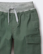 Toddler Boy Cargo Pant - Olive/Heather Grey, image 3 of 3 slides