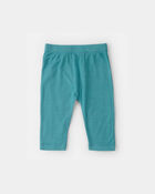 B&eacute;b&eacute; - Emballage 2 pantalons &agrave; enfiler PurelySoft, baleine - Bleu, image 2 sur 5 diapositives