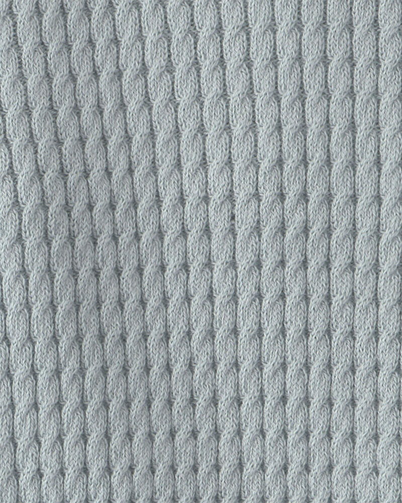 Baby 2-Piece Organic Cotton Cable Sweater Knit Top & Pant Set, image 3 of 4 slides