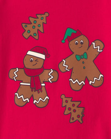 Toddler Boy Ginger Bread Christmas Long-Sleeve Graphic Tee - Red, 
