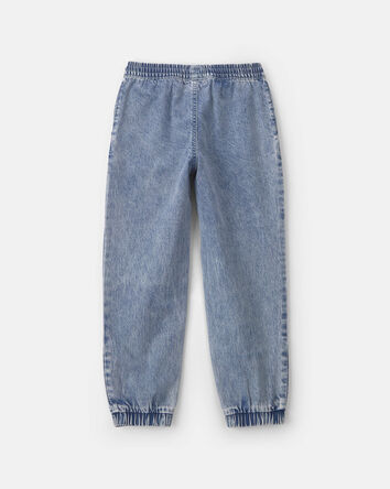Boys Denim Relaxed Joggers - Light Wash, 