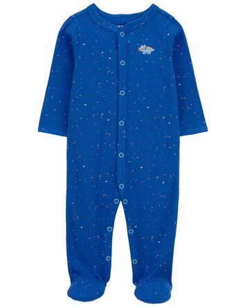 Dinosaur Snap-Up Thermal Sleeper Pyjamas, 