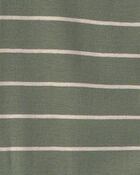 Boys 4-Piece 'Bearly Tired' 100% Cotton Snug Fit Pyjama Set - Green/Cream, image 3 of 5 slides