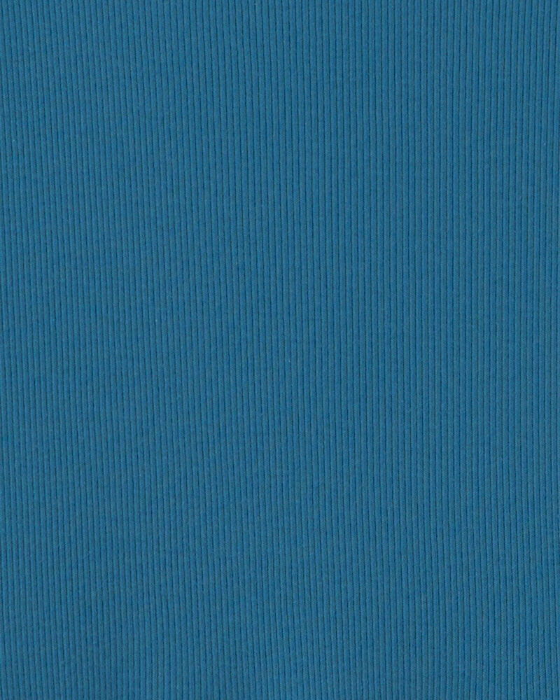 Girls Rib Long-Sleeve Dress - Blue, image 3 of 4 slides