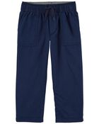 Jersey Lined Tapered Canvas Pants, image 1 of 3 slides