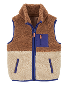 Toddler Zip-Up Sherpa Vest, image 1 of 4 slides