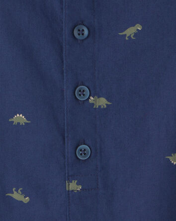 Baby Boy Dinosaur Romper - Navy/Blue, 