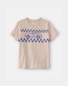 Toddler Boy Alligator Race Car Graphic Tee - Tan, image 1 of 3 slides
