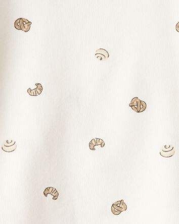 Baby Boy Pastry Print Long-Sleeve Tee - Cream, 
