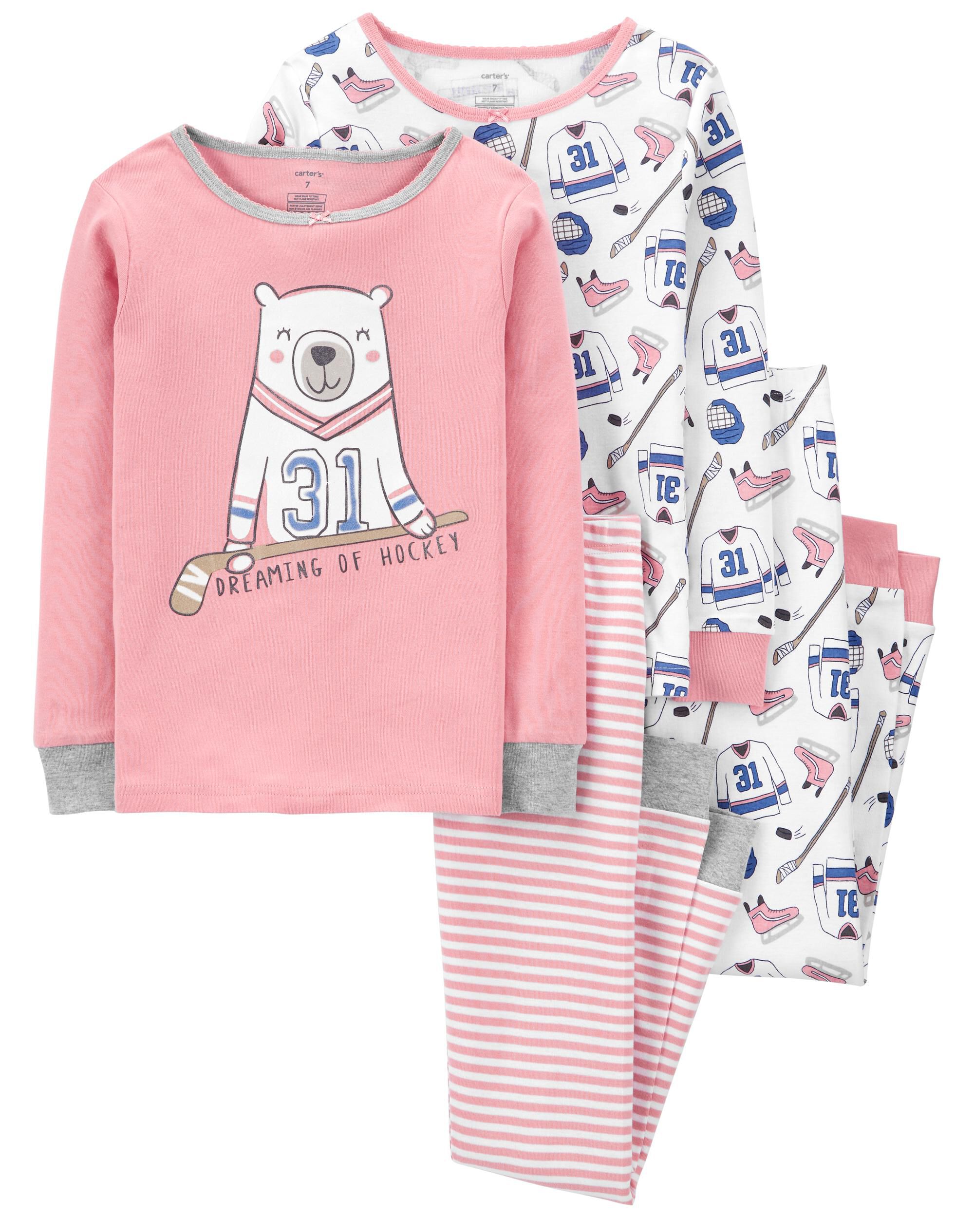 Girls shop hockey pajamas