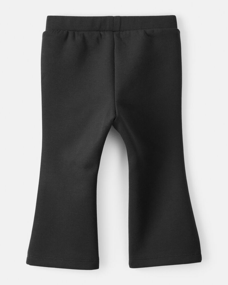 Baby Girl Pull-On Flare Pants - Black, image 2 of 4 slides