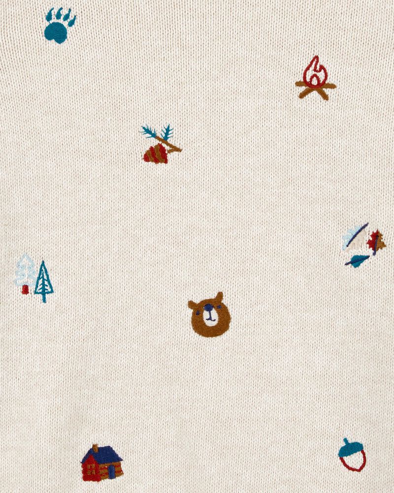 Baby Embroidered Camping Sweatshirt, image 2 of 3 slides