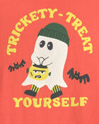 Toddler Boy 'Trickety-Treat Yourself' Halloween Graphic Tee - Orange, image 3 of 5 slides