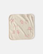 Baby Girl 6-Pack Bunny Terry Washcloths - Pink, image 2 of 3 slides