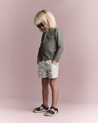 Toddler Boy Tropical Swim Trunks - Sage, image 3 of 7 slides