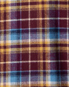 Boys Plaid Hooded Button-Down Shirt, image 2 of 3 slides