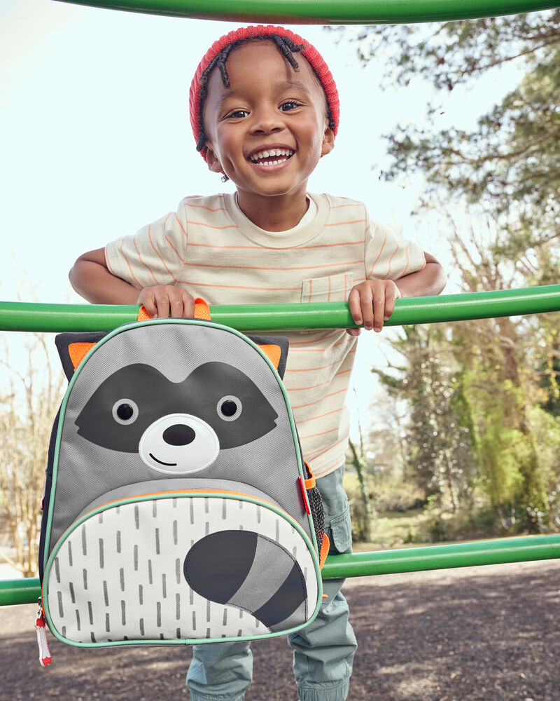 Zoo Little Kid Backpack - Raccoon, image 3 of 3 slides