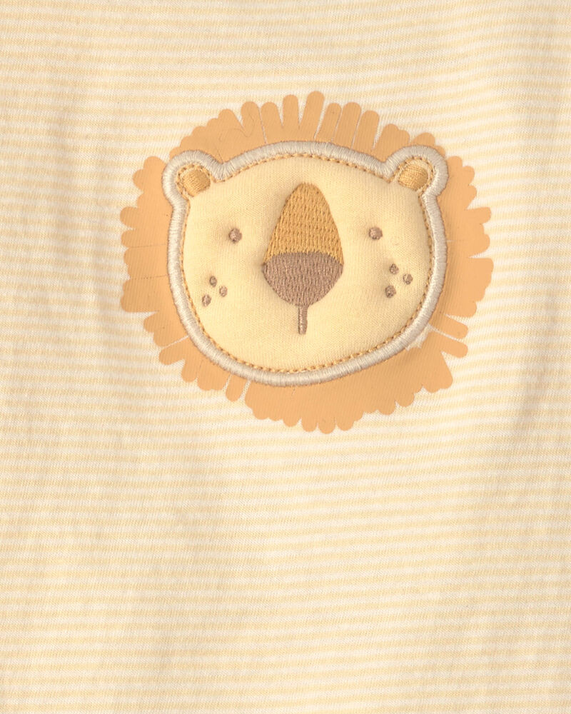 B&eacute;b&eacute; gar&ccedil;on - Ensemble 3 pi&egrave;ces haut &agrave; motif lion et pantalon - Brun, image 4 sur 4 diapositives