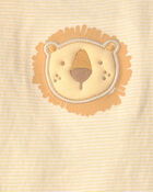 B&eacute;b&eacute; gar&ccedil;on - Ensemble 3 pi&egrave;ces haut &agrave; motif lion et pantalon - Brun, image 4 sur 4 diapositives