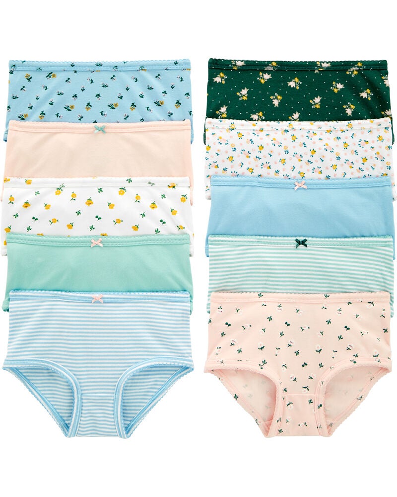 10-Pack Stretch Cotton Undies, image 1 of 2 slides