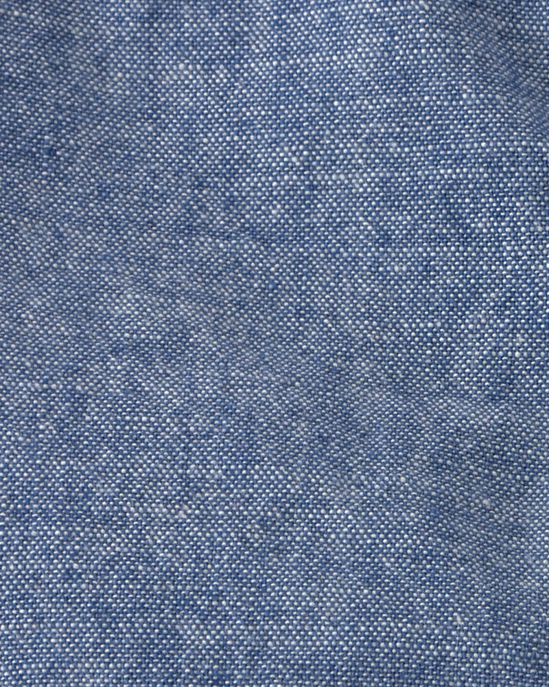 Baby Girl Disney&copy; Winnie the Pooh Solid Chambray Fashion Shorts - Medium Wash, image 4 of 5 slides