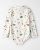 Toddler Girl Recycled Rashguard Swimsuit in Under the Sea, image 3 of 5 slides