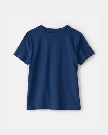 Jeune - T-shirt solide - Bleu, 