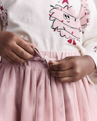 Toddler Girl Avenue Twirl™ Midi with Tulle - Light Pink, image 5 of 6 slides