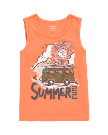 Baby Summer Graphic Tank - Orange, 