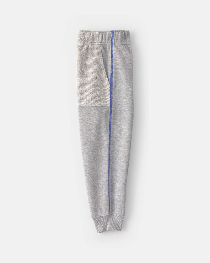 B&eacute;b&eacute; gar&ccedil;on - Ensemble 2 pi&egrave;ces haut et pantalon en jersey bouclette &agrave; imprim&eacute; &laquo;Hustle&raquo; - Gris, image 4 sur 6 diapositives