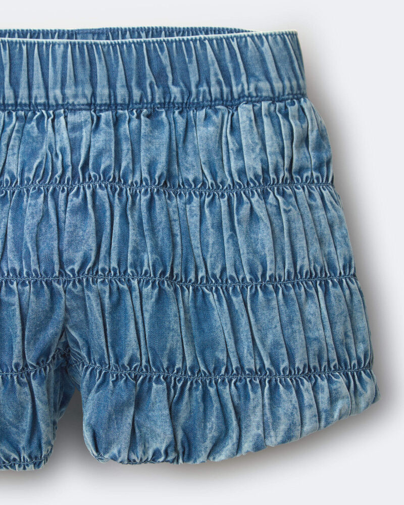 Tout-petit fille - Short fronc&eacute; en chambray, image 7 sur 7 diapositives