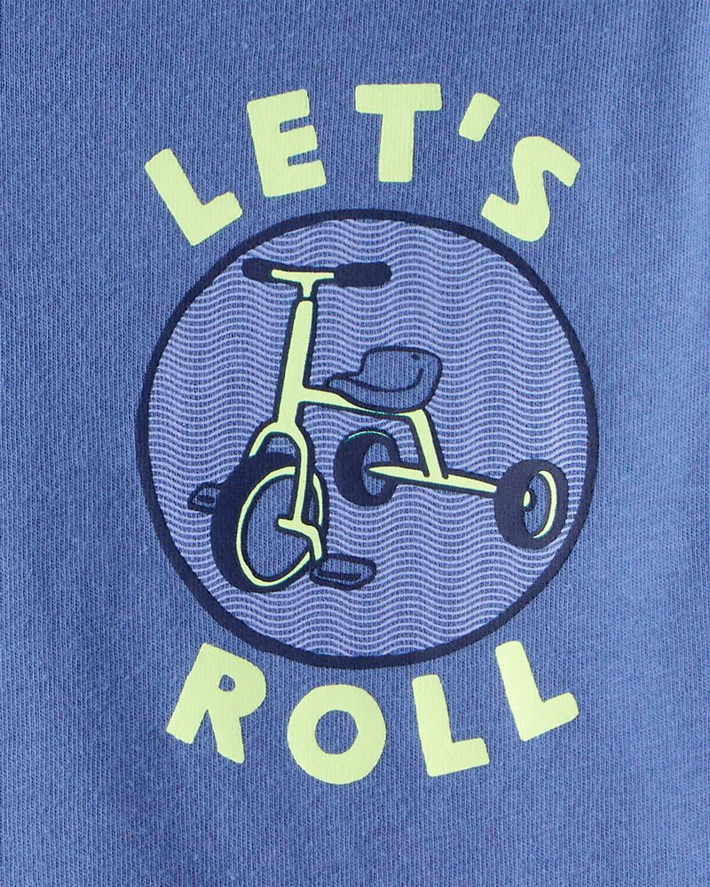 Toddler Boy Bicycle Long-Sleeve Graphic Tee - Blue, image 2 of 3 slides