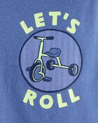 Toddler Boy Bicycle Long-Sleeve Graphic Tee - Blue, image 2 of 3 slides