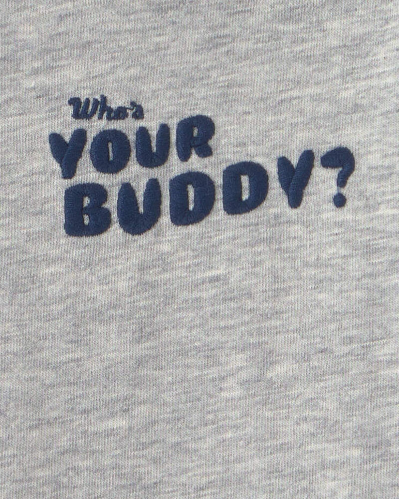 Toddler Boy Buddy Dog Long-Sleeve Graphic Tee &ndash; Grey, image 3 of 5 slides