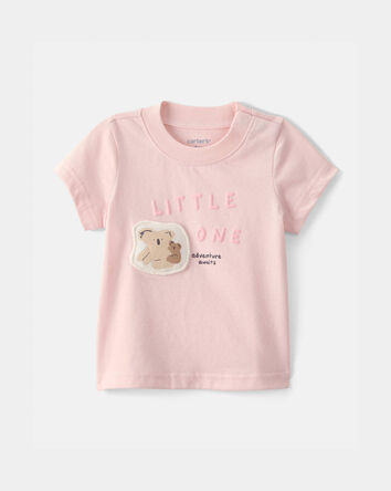 Baby Girl 'Little One' Koala Graphic Tee - Pink, 