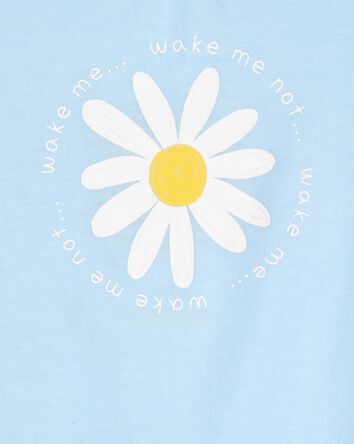Tout-petit fille - Pyjama 2 pièces décontracté à marguerites - Bleu, 