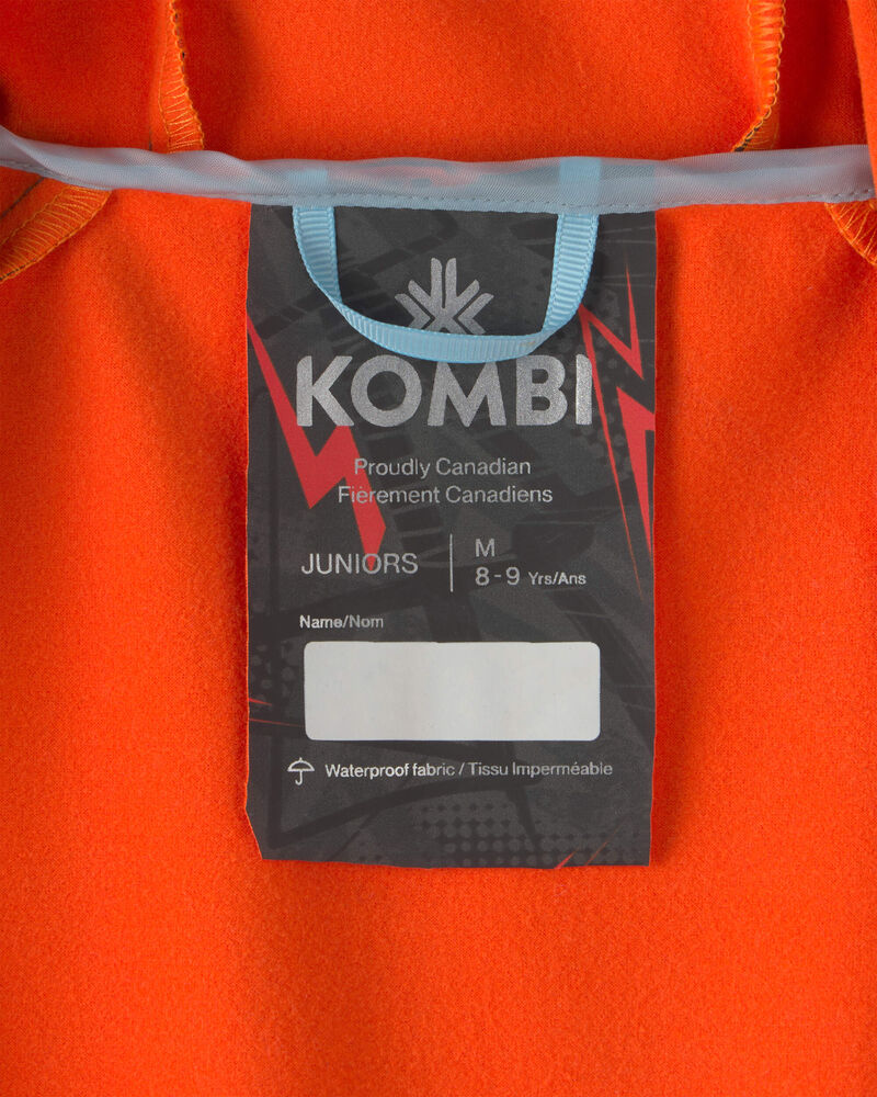 Boys Kombi London Rain Jacket - Orange, image 3 of 4 slides